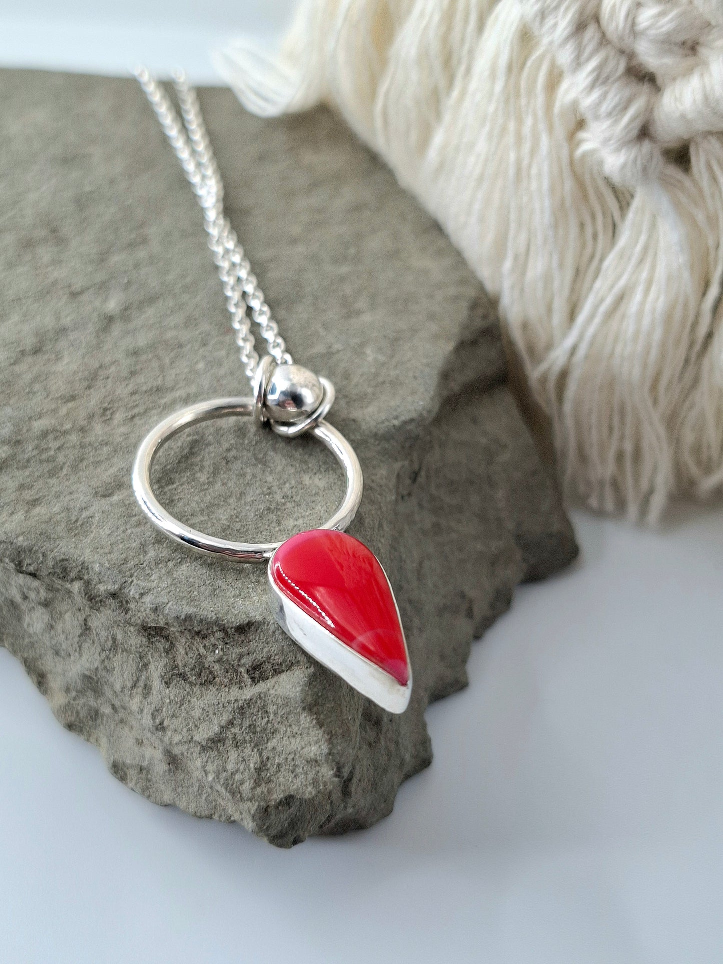 Funky Retro Acrylic Teardrop