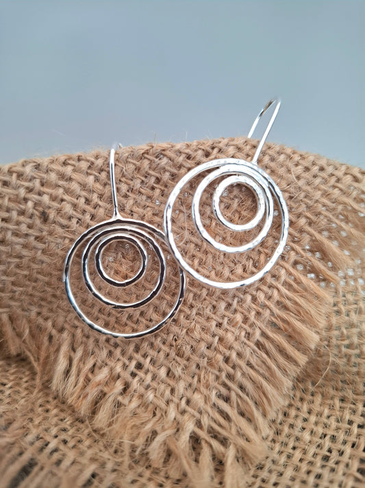 Large Deco Hoops Earrings