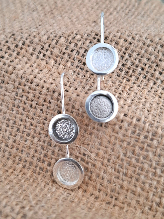 Double Disc Rim Earrings