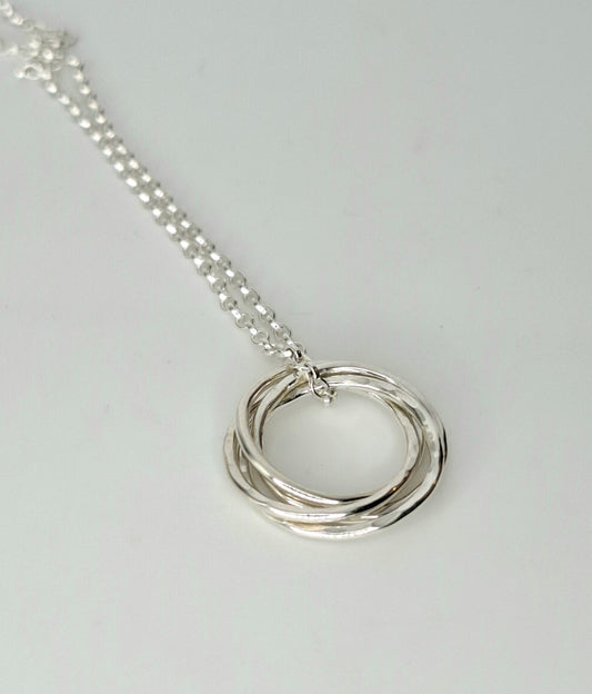 Textured Whirlpool Necklace - small